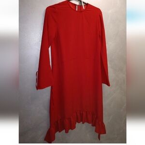 ASOS Vibrant Red Dress Size 2 New